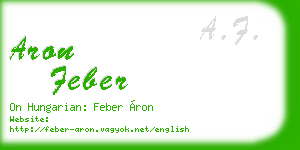 aron feber business card
